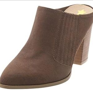 Hippie Laundry Brown Suede Heeled Mule - Maxie 9